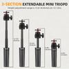 Extension Rod Tripod with 1/4inch Thread Extending Selfie Stick Rod Bar Protable Tripod Stand for DJI Osmo Action 5 Pro/Pocket 3