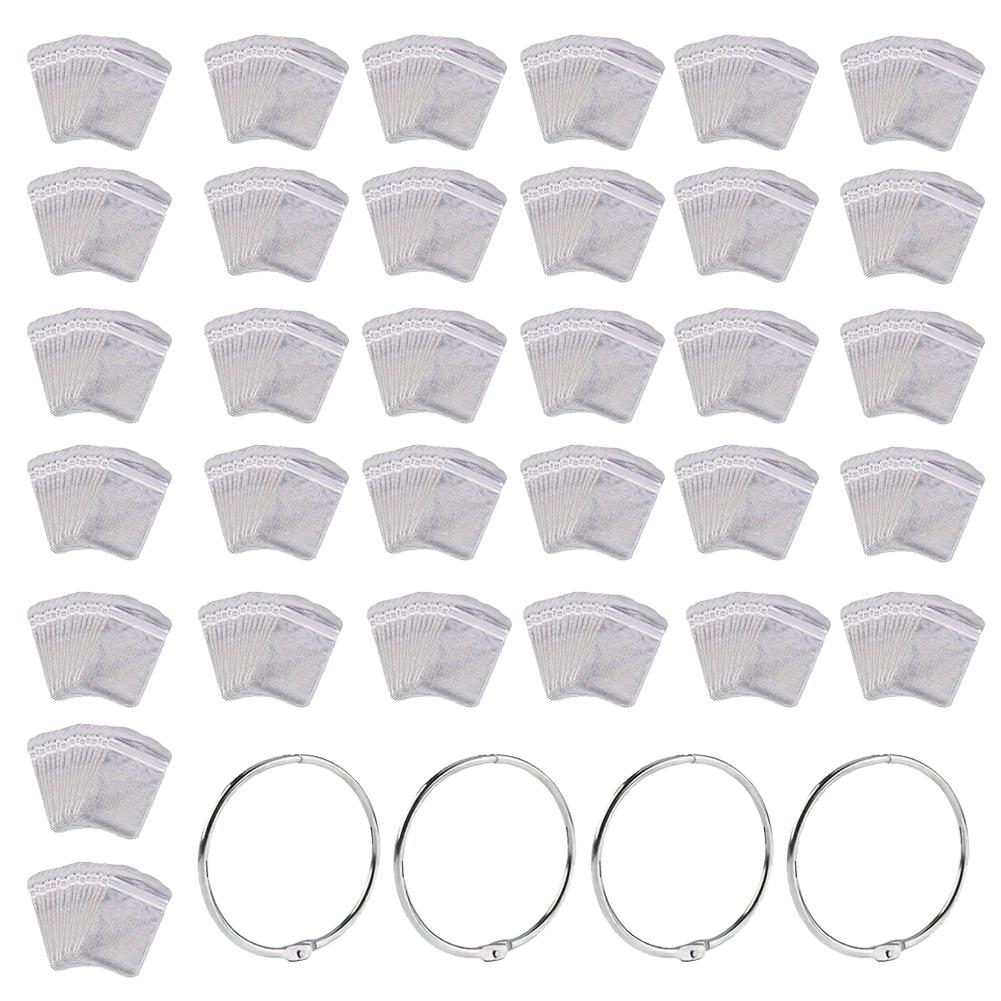 

200Pcs Sealed Diamond Painting Drill Bead Storage Bag Diamond Rhinestone Organize Bag Diamond Craft Supplies серебряный