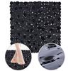 Anti-slip Bathroom Shower Mat for Square Black Cabin