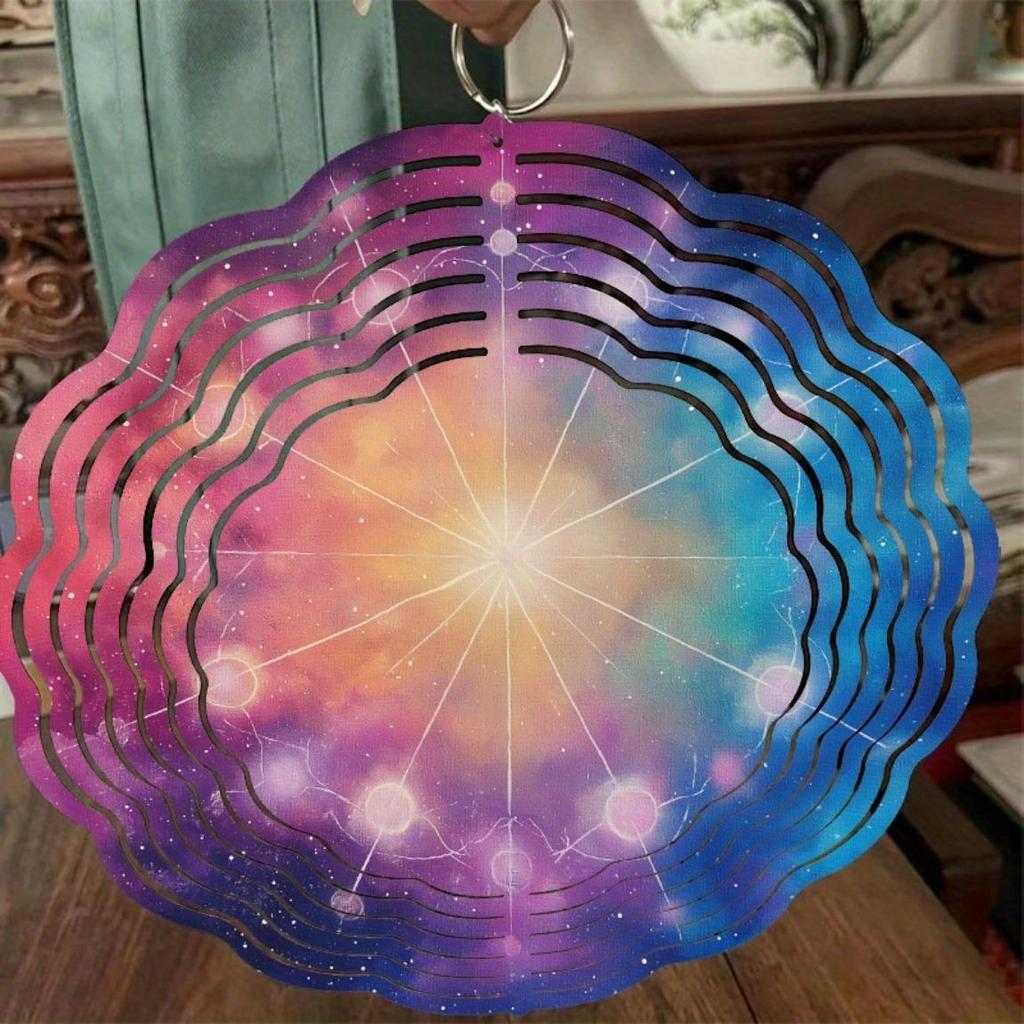 10 Inch Hanging Wind Chime Dynamic Rotating Outdoor Decor for Spring Summer Balcony Lawn Garden Elegant Gift for Relatives Friends