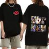 Unisex Loose Fit Naruto Anime Print Short Sleeve T-Shirt Casual Wear