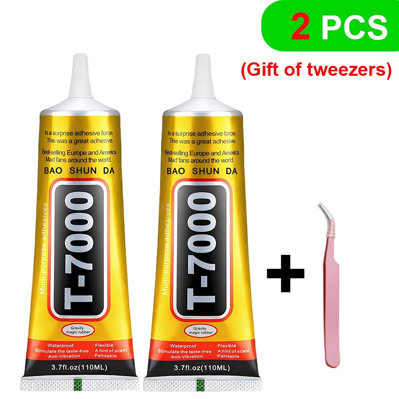 B7000 Mobile Phone Screen Super Waterproof Adhesive Universal Bonder for Apple and Samsung Touchscreen Glass 110ml Fast-Setting B7000 + T7000