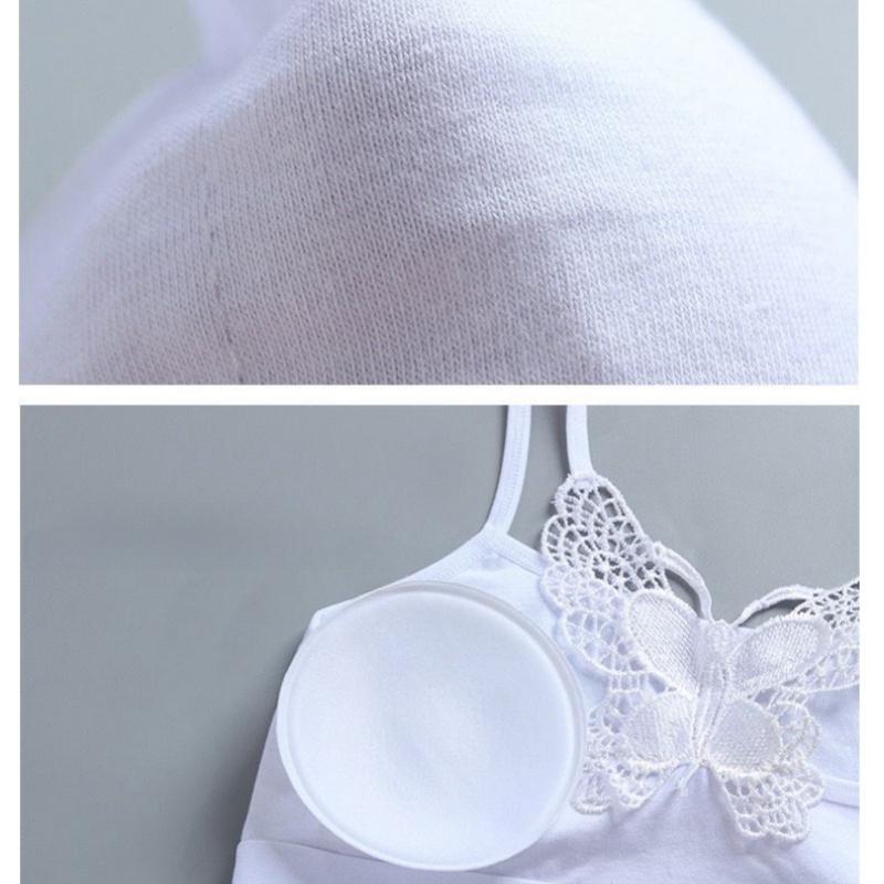 2PC Cotton Girls Training Bras Teenager Tops Underwear