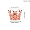 Mini Princess Crown 1/12 Dollhouse Rhinestone Crowns Small Tiara Dollhouse Decoration Accessories For Dolls