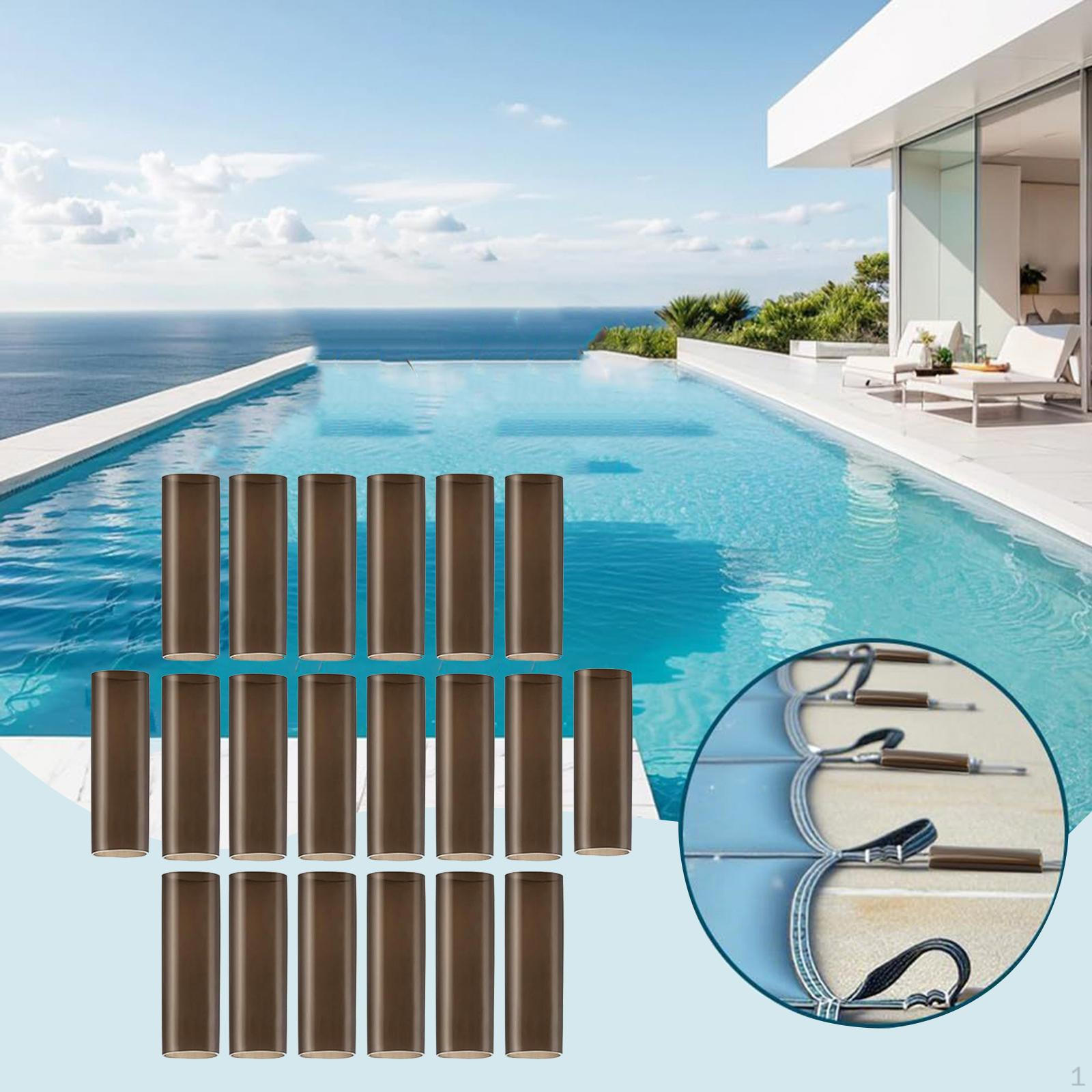

20x Pool Cover Spring Sleeves Reusable Replacement Pools Wraps for in Ground