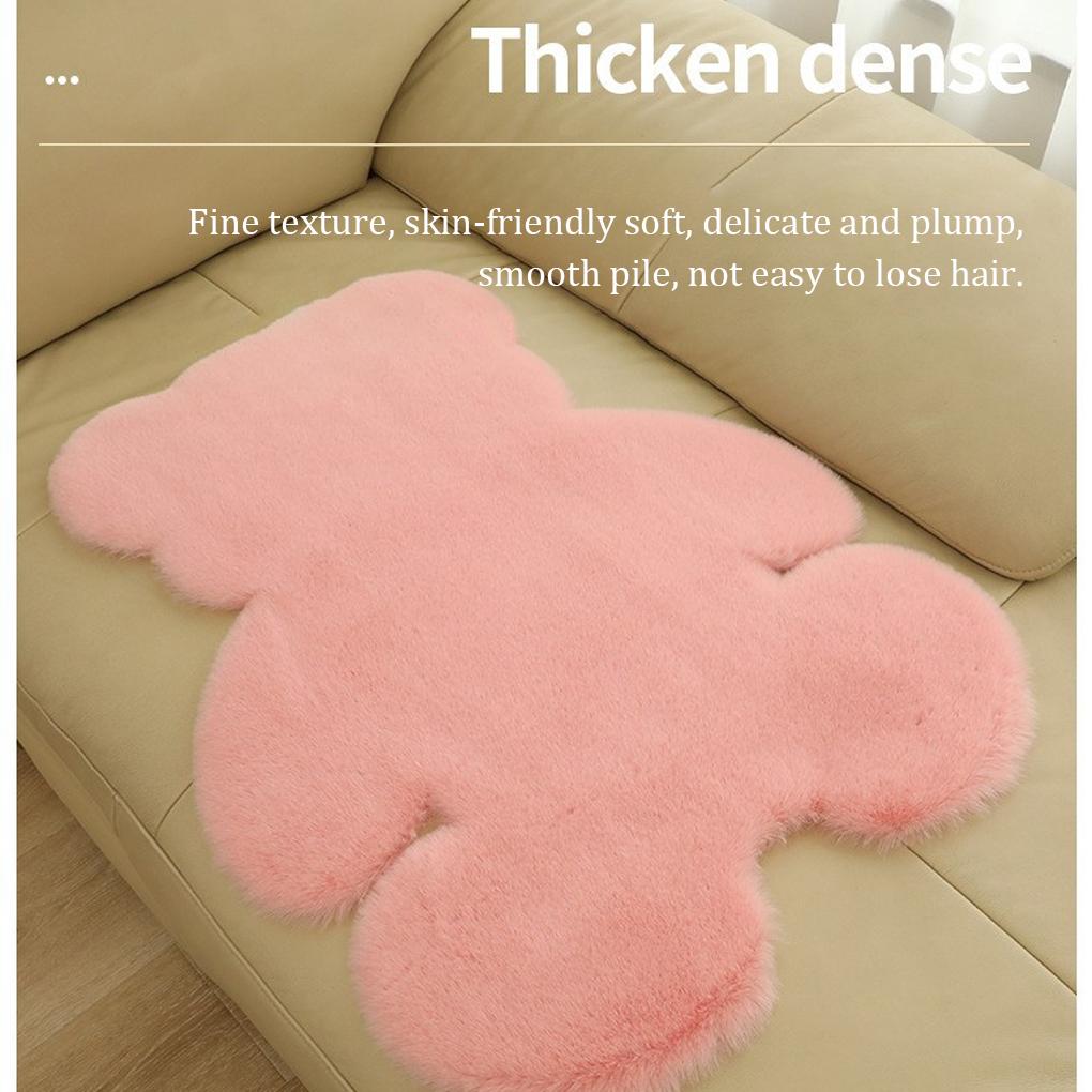 Cartoon Animal Bedroom Carpet Polyester Solid Color Bedside Sofa Area Rug Decorative Bay Window Floor Mat for Accessories