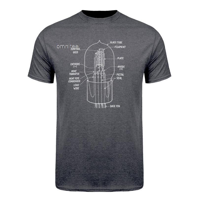 Analog Vacuum Tube TShirt for Radio and Amp Collectors Funny Electron Valve Lover T Shirts Summer Streetwear Gifts HJ057