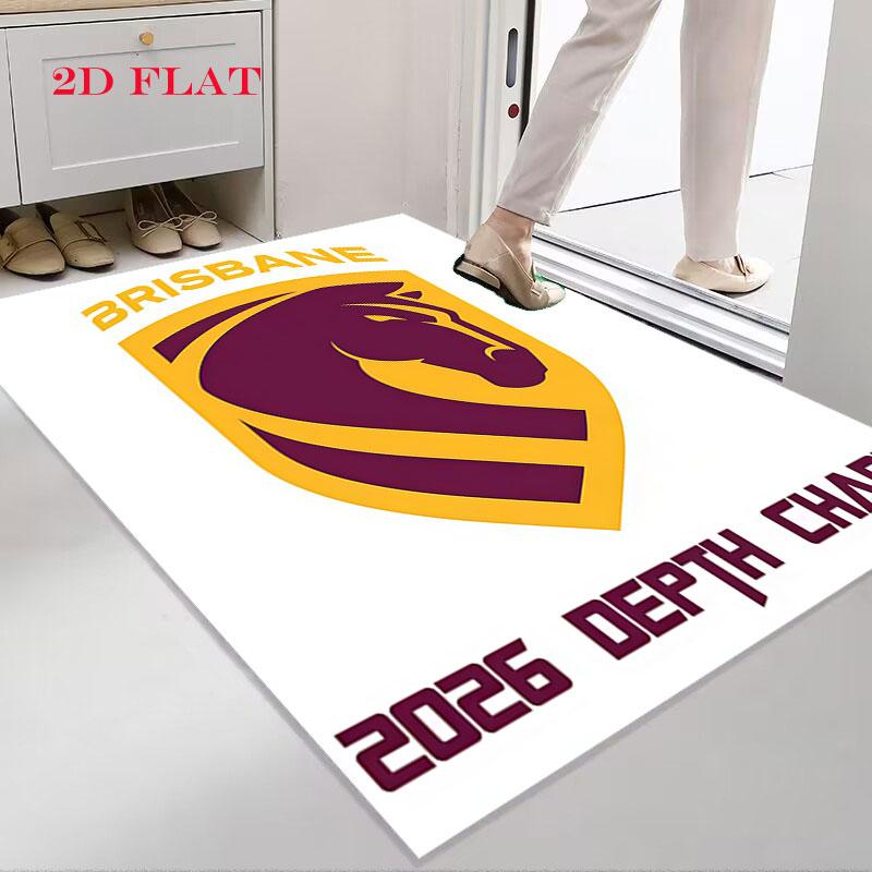 Brisbane Warriors Carpet Rug for Living Room Bedroom Home Sofa Decoration,Kids play Nonslip Floor Mat