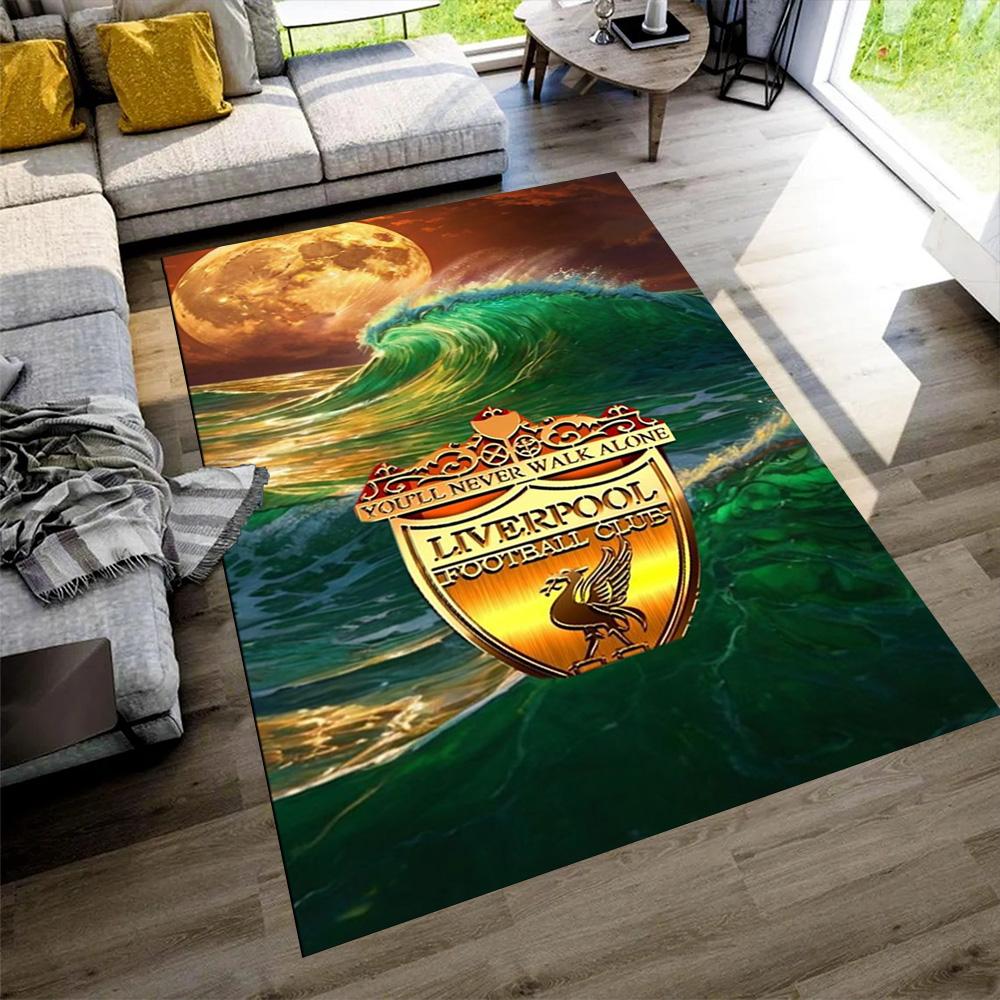 Liverpool Area Rug Suitable for Study Room Kitchen Playrooms Dormitory Anti-slip Rug Anime Office Decor Perfect Gift for Women Men