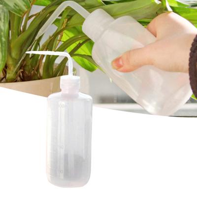 250/500 ml zakřivený výtok Plastová konev Stříkací láhev s rozprašovačem pro domácí kancelář