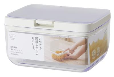 Marna Storage Container Kitchen Storage Plastic Moisture Goodlock Container K762CL (Wide Short/Clear) (Ingredients, Seasonings, Prevention)