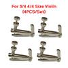 4PCS/Set Stringed Instrument Accessories Fiddle String Adjuster Metal Violin Spinner Tuning Screw