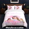 Set Biancheria da Letto Design Taylor Swift 1 Copripiumino + 2 Federe Morbido Traspirante Biancheria da Letto per la Casa