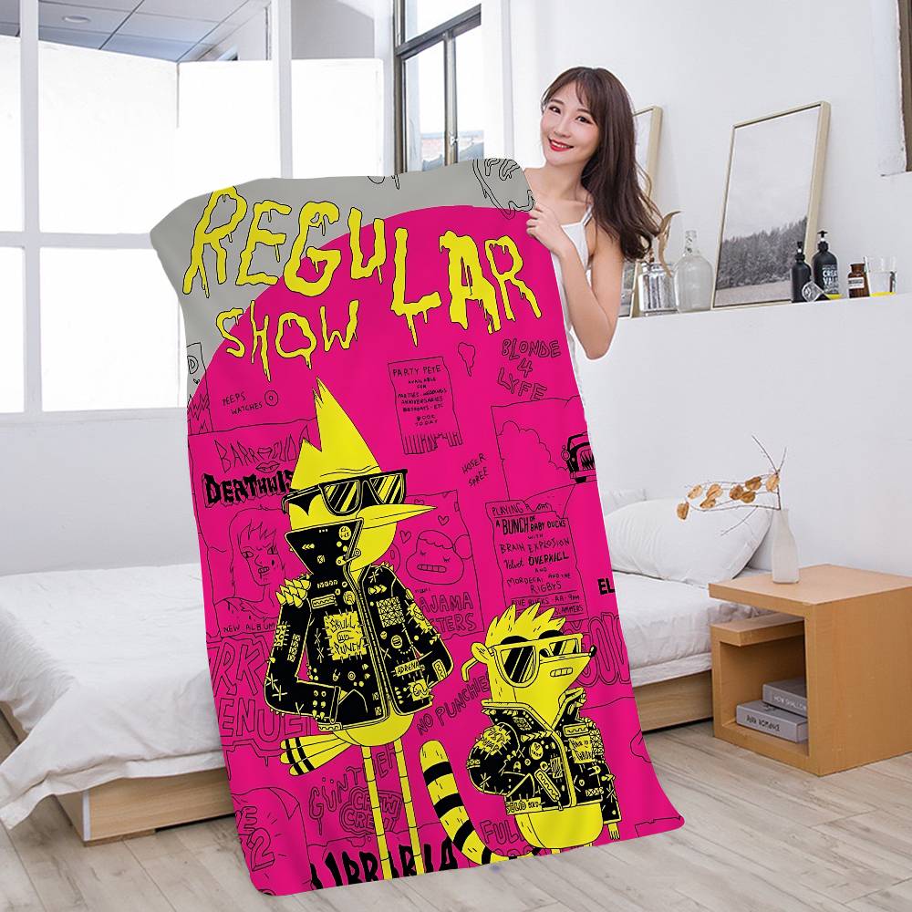R-Regular Cartoon Show Microfiber Printed Beach Towel Mountain Climbing Yoga Beach Swimming Running Absorbent Soft Towel