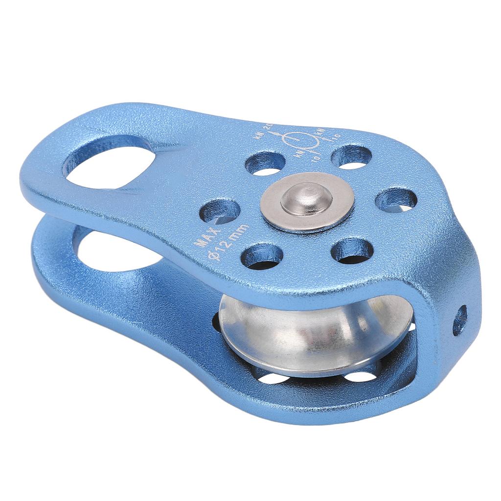 Feste Kletter-Einzelrolle, 20 kN, Hochleistungs-Einzelseil-Flaschenblock für Arbeiten im Hochseilgarten
