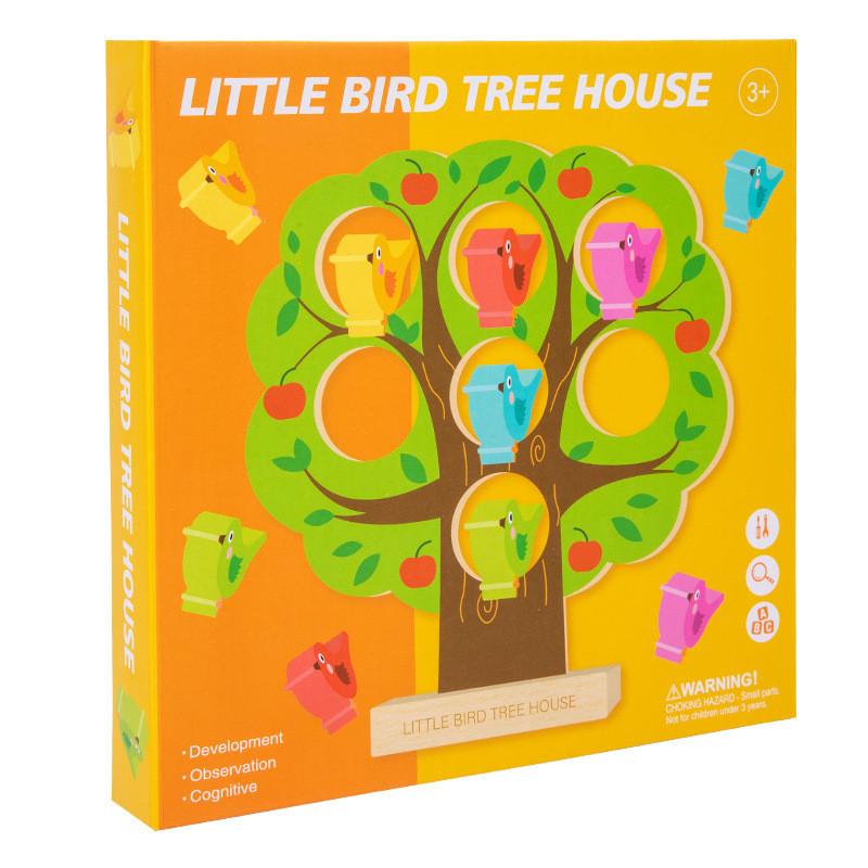 

Birdhouse Kids Wooden Theme Logic Puzzle Toy With Space And Color Recognition