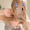 Star Snap Hair Clip Y2K Non-slip Colorful Hair Barrettes Metal Sponge Star Shaped Hairpins Cute Hair Clip for Teen