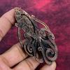 Ammonite Fossil Gemstone Pendant Octopus Pendant Copper Wire Wrapped Jewelry
