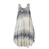 Women's Fashion Non-location Printed Dress Round Neck Sleeveless  Dress