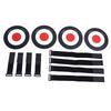 4PCS Soccer Targets Discs Set ABS Soccer Goal Shooting Target Training Equipment with Straps for Sports Training