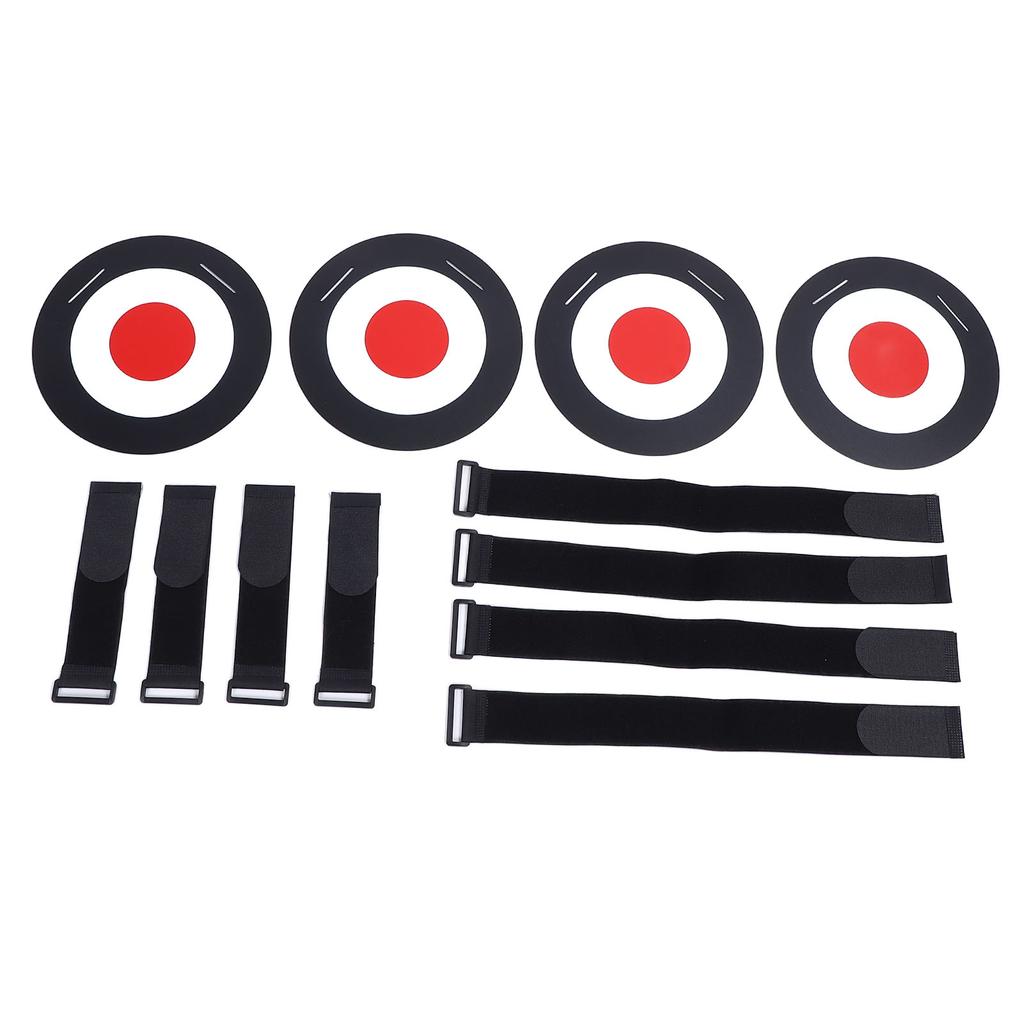 4PCS Soccer Targets Discs Set ABS Soccer Goal Shooting Target Training Equipment with Straps for Sports Training