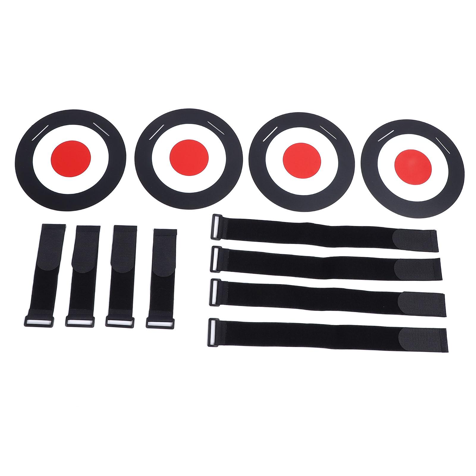 

Набор из 4 шт. дисков-мишеней для футбола, тренировочное оборудование для отработки ударов по футбольным воротам из АБС-пластика, с ремнями для