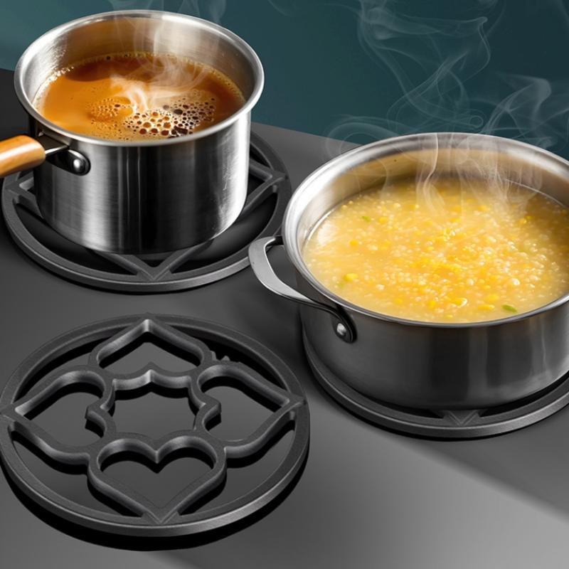 Heart Shape Wok Holder Cast Iron Stove Support Gas Hob Support Cooktop Stand For Efficient Stir Fry Preparation
