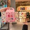 Cute Christmas Ceramic Mug with Lid for Girl's Birthday Gift High-value Straw Mug Souvenir