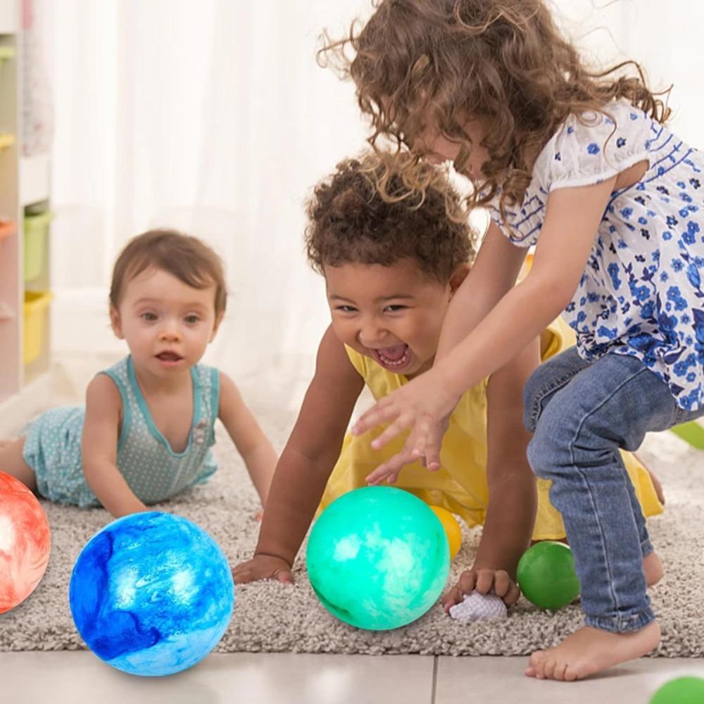 2/4 Pezzi Palla Rimbalzante con Pompa, Palle Rimbalzanti Marmo da 8,7 pollici Palla Calcio Gonfiabile in Gomma Giocattoli per Giochi Estivi all'Aperto per Bambini