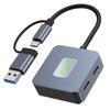 USB 3.2 Hub 4 in 1 USB C Hub USB-C/USB-A auf 10Gbps USB 3.2 Mini 4 Port USB Hub USB Typ C Multiport-Adapter Computerzubehör