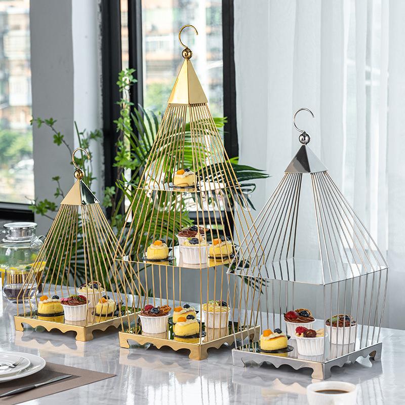 table display rack bread table fruit tray Gold Dim sum Creative cake rack Snack decoration Dessert rack cake decorating tools