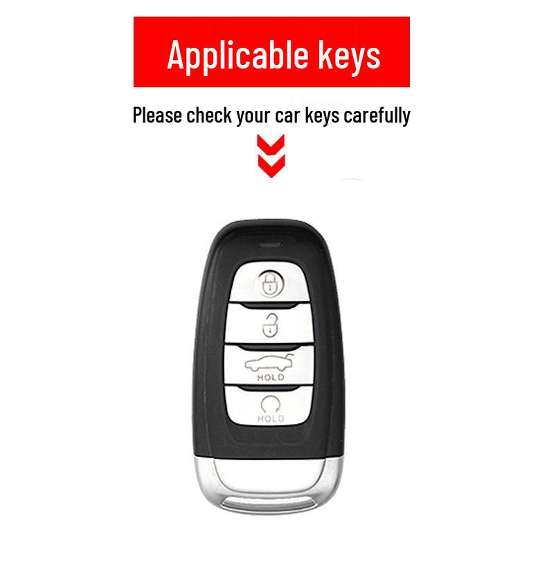 Protective Key Case for FAW Hongqi H5/H9/E-HS9/EQM5 Models - Unisex