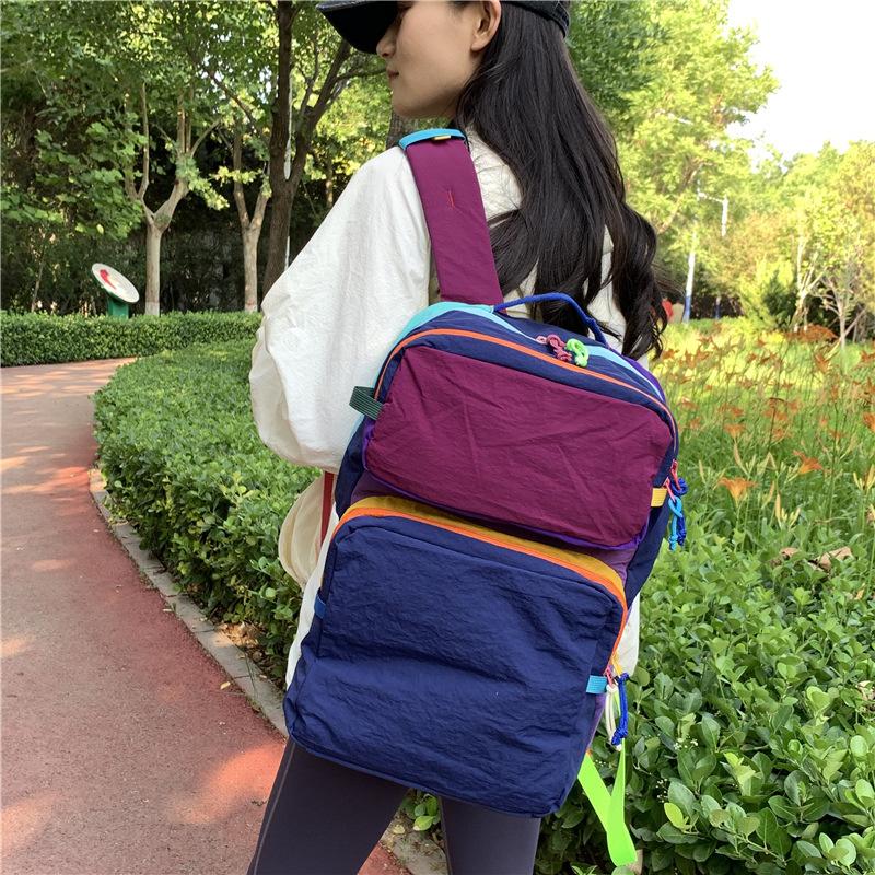 Schulrucksack1011 Sommer Neu Koreanisch Frisch Rucksack Damen Große Kapazität Pendler Schulrucksack High-End-Gefühl Vielseitig Großhandel Damen Tasche