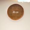 Handmade Retro Round Bamboo Basket: Multi-Purpose Storage, Winnowing Sieve, and Fruit Plate