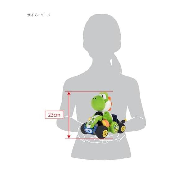 San-Ei Super Mario Mario Kart World Yoshi Plush MKW02