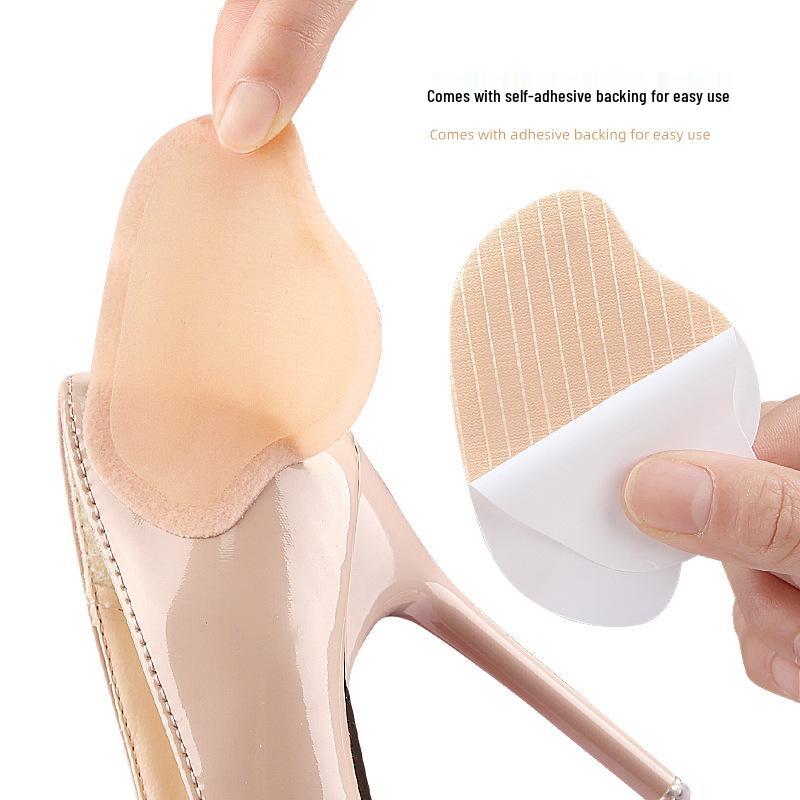 Cushioned Heel Stickers: Soft, Anti-Slip, Self-Adhesive, Cuttable, Skin-Like, Size-Adjusting Pads for High Heels