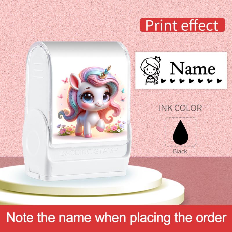 

Personalized Name Stamp Kit for Children - Custom Waterproof Toy Gift Set with Non-fading Ink, Student Baby Kindergarten Seal