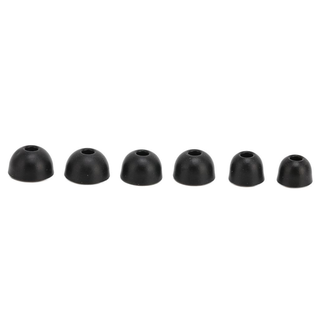6pcs Eartips Replacement Noise Isolation Soft Professional Foam Ear Tips for Most of Earphones