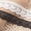 2Yards Cotton Embroidery Bow Sewing Ribbon Guipure Lace Trim Fabric DIY Garment Accessories Lace 3.5cm Width