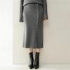 2025 Autumn/Winter Women's Cashmere Sweater & Slimming Knit Midi A-Line Skirt Set