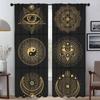 Retro Mystic Eye Zatemňovací závěs do pokoje 2 panely závěsů do ložnice Dělící stínidla Halloweenská dekorace Obývací kuchyň