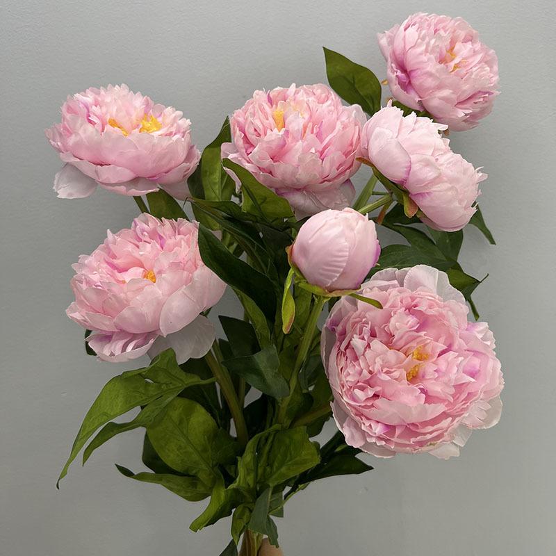 

Трехглавый пион, имитация цветка, искусственный цветок, богатый цветок, украшение дома, свадебный реквизит