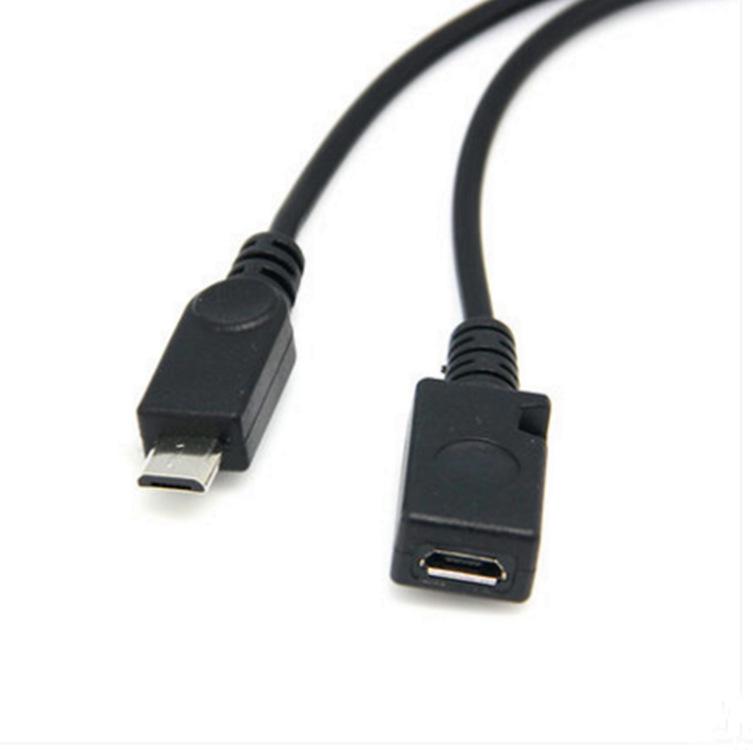 USB Female to Micro USB Male OTG Cable for Mobile Hard Drive & Phone Charging