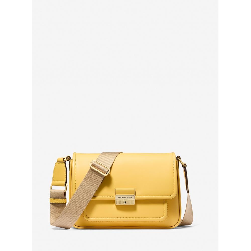 

Michael Kors Bradshaw Leather Crossbody Medium 35r5g2bm8l3260 Daisy Yellow F