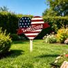 Vierde juli Tuinsteker Sterren en Strepen Adelaar Tuin Kunststeker Amerikaanse Patriottische Steker voor Achtertuin Gazondecoratie
