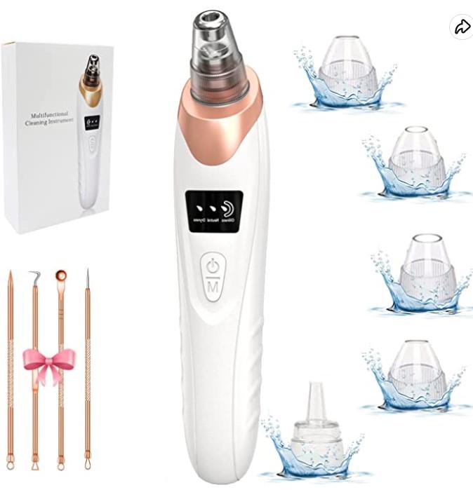 Electric Blackhead Remover and Pore Cleaner with Visual Display