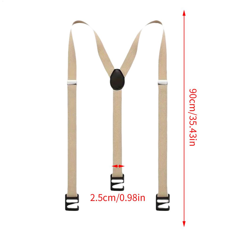 Premium Suspenders Clip-on Y-Back Elastic Belt for Snowboarding Climbing Trekking Men's Winter Gear Fashion Accessories