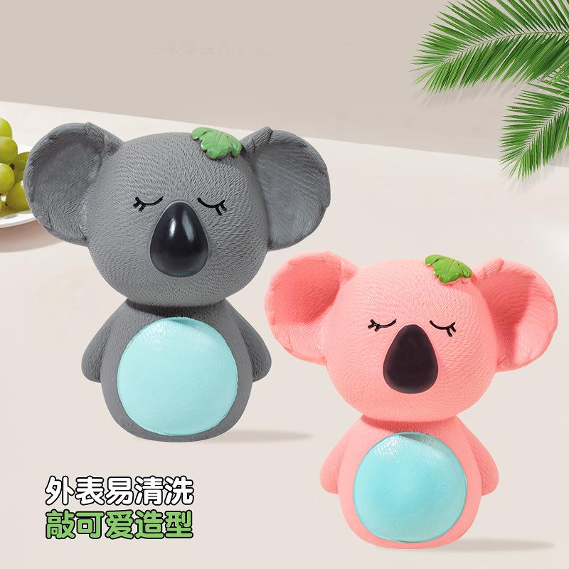 Pet Toy Latex Sound-making White Cow Powder Pig Cute Stress-relieving Dog Toy Will Make Noise Koala-shaped Toy