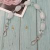 Wristlet Replaceable Resin DIY Colorful Bead Colored Stone Bag Belt Handbag Strap