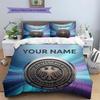 Custom Name,Germany Pattern Bedding Home Decoration Birthday Gift ( 1 Duvet Cover + 2 Pillowcase, Without Core),fan Merchandise.